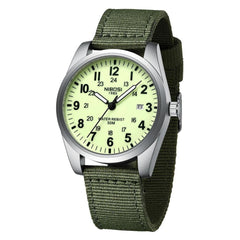 Military Nylon Band Luminous Quartz Sports Watch 40mm