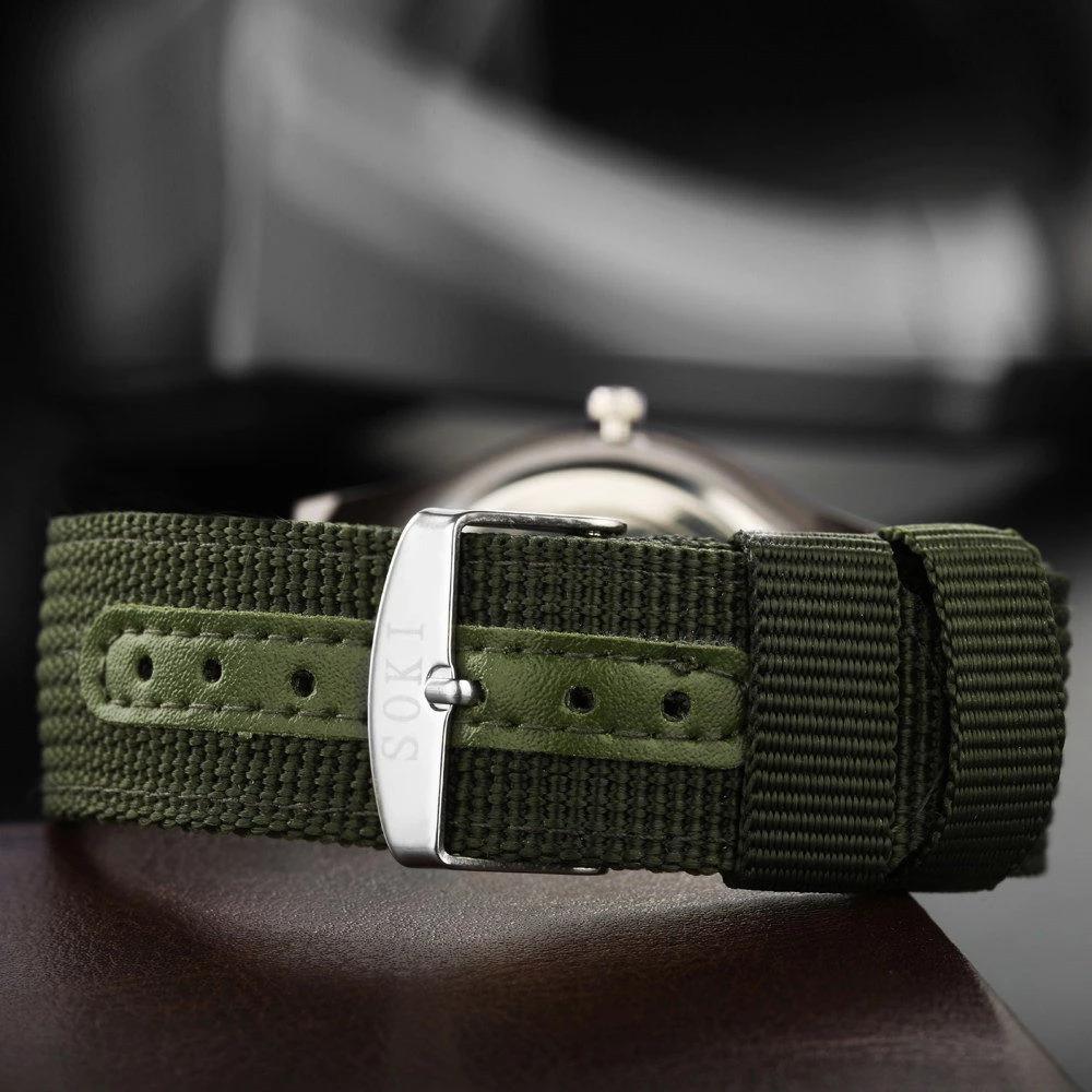 Military Nylon Band Luminous Quartz Sports Watch 40 mm 1005007182312077-al