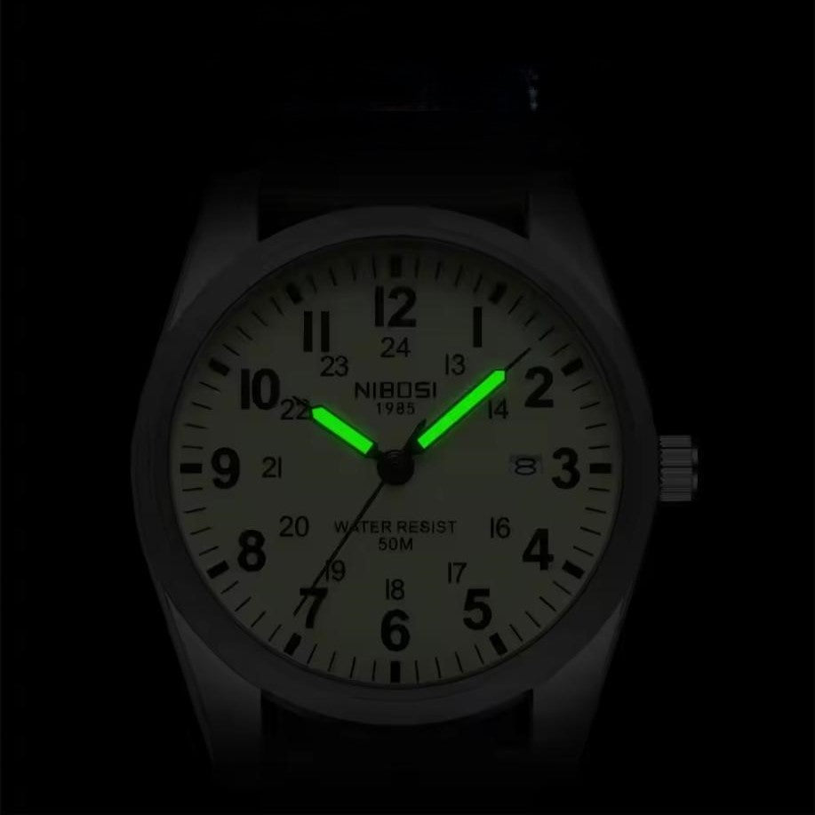 Military Nylon Band Luminous Quartz Sports Watch 40mm