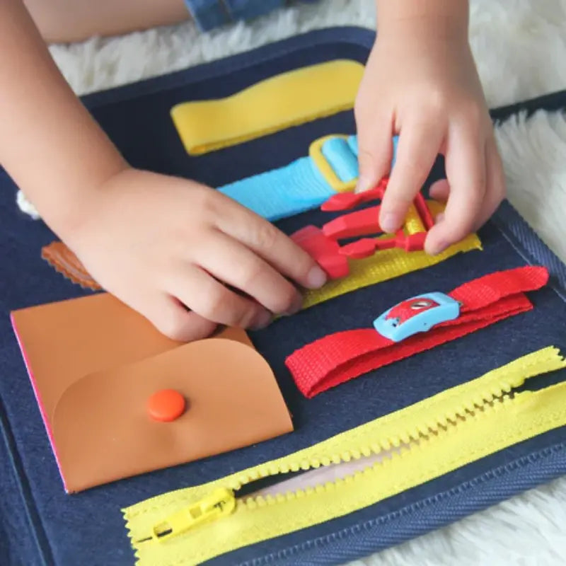 Montessori Busy Board – Educational Activity Board For Toddlers