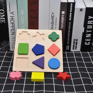 Montessori Shape Puzzle – Engaging Wooden Educational Toy For Toddlers