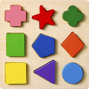 Montessori Shape Puzzle – Engaging Wooden Educational Toy For Toddlers