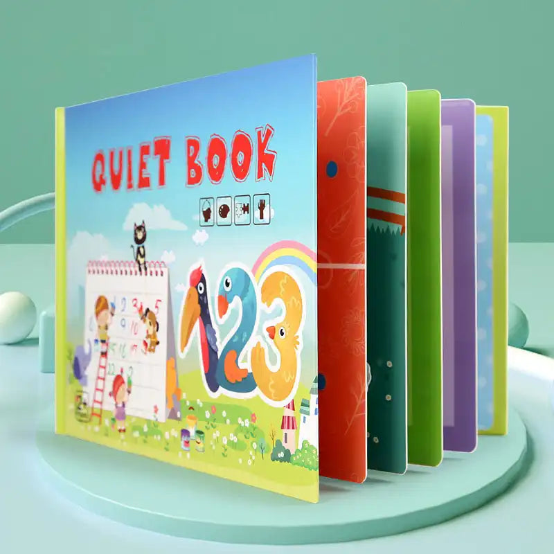 Montessori Sensory Quiet Book – Interactive Educational Toy For Toddlers, Enhances Fine Motor Skills And Cognitive Development