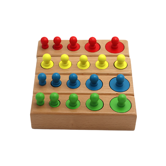 Montessori Cylinder Socket Puzzles - Logical Thinking And Observation Toy