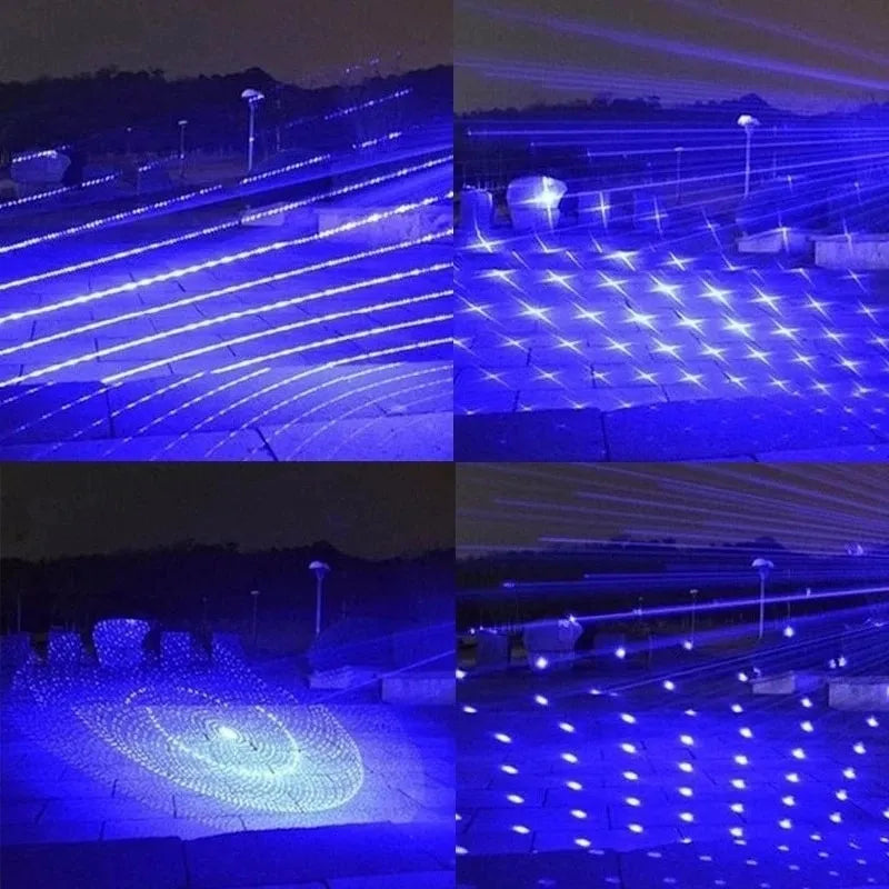 Most Powerful 445Nm High Power Blue Laser Pointer Flashlight Wicked Lazer Torch 250726
