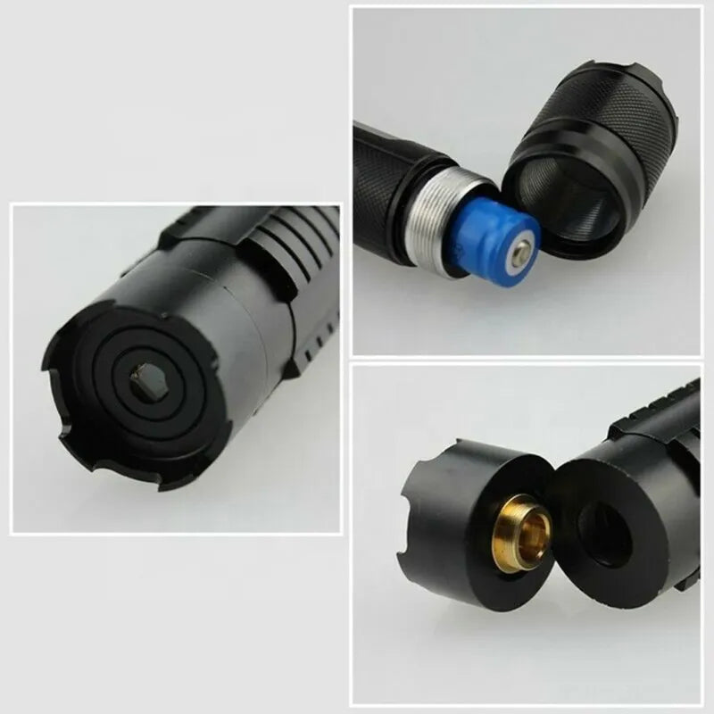 Most Powerful 445Nm High Power Blue Laser Pointer Flashlight Wicked Lazer Torch 250726