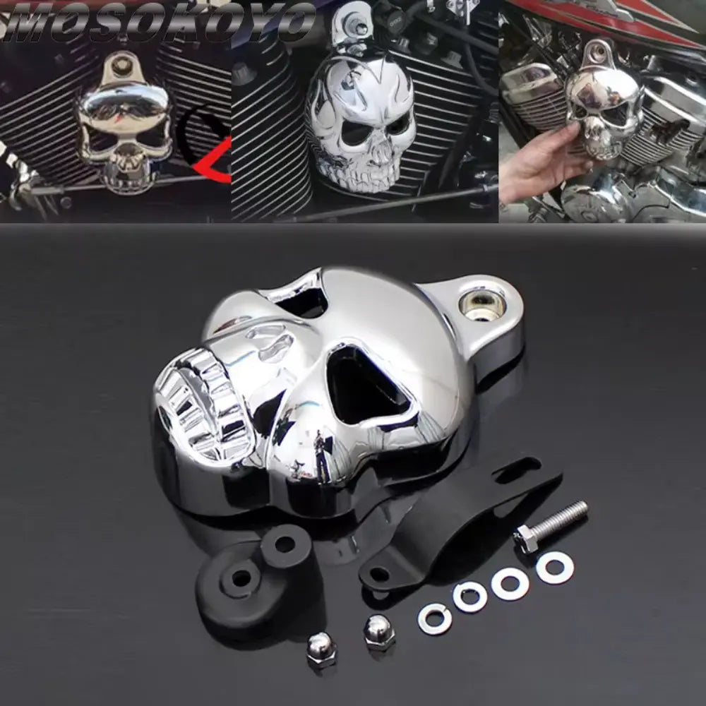 Motorcycle Skull Horn Cover