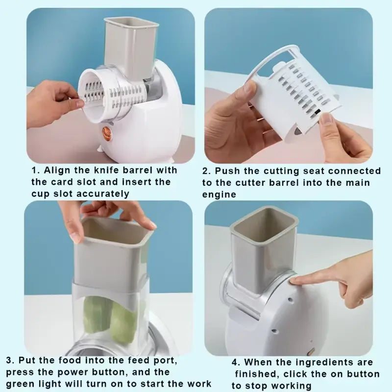 Multifunctional Electric Rotary Vegetable Grater