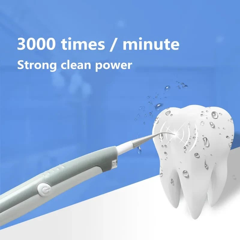 Plaque Remover Tool with Sonic Vibration and LED Light