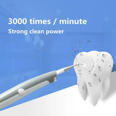 Plaque Remover Tool with Sonic Vibration and LED Light