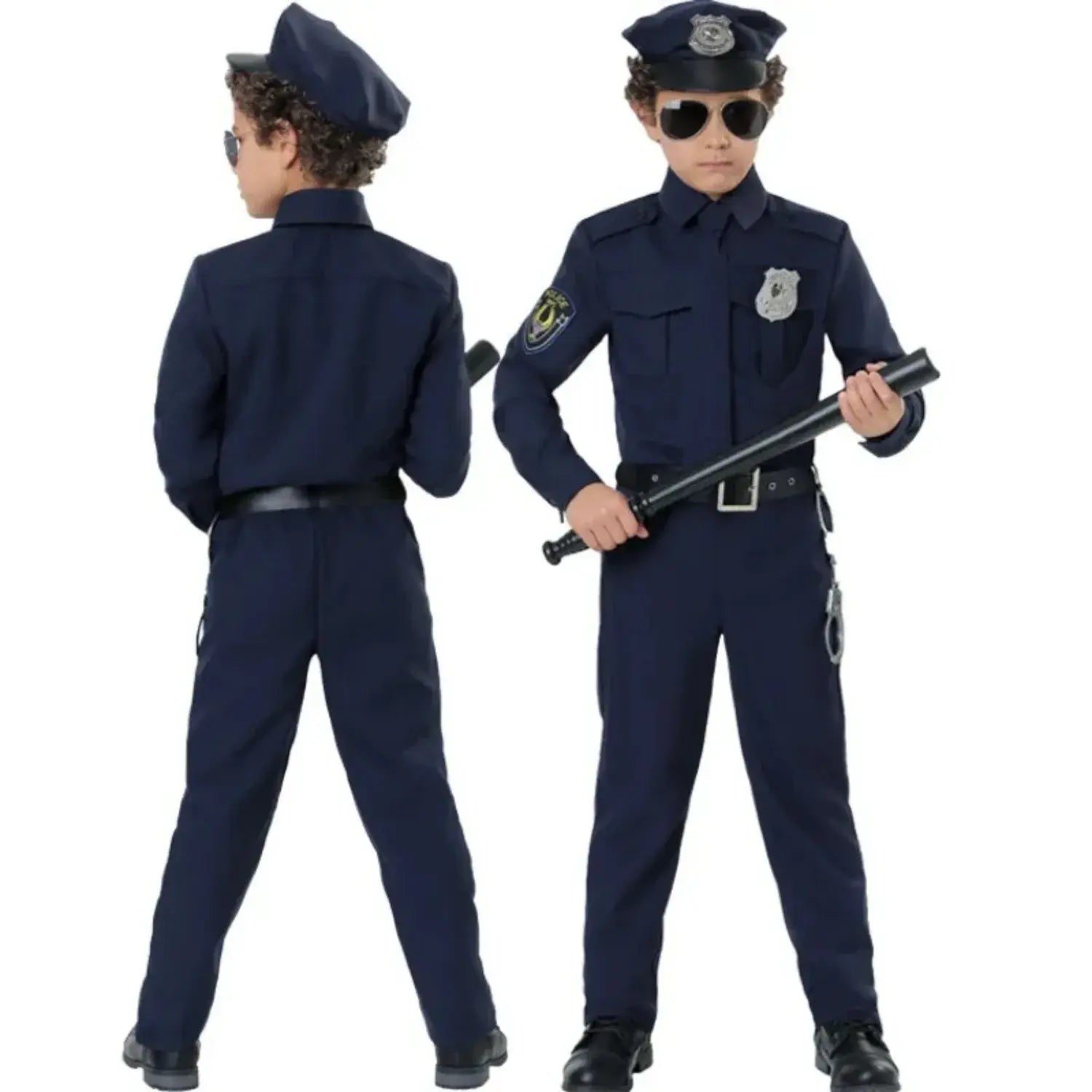 Police Officer Costume For Kids With Accessories, Kids Halloween Costumes