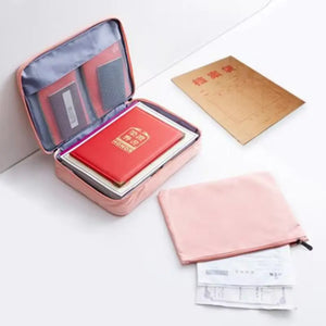 Portable Multi-Layer Certificate Storage Box For Documents And Passports