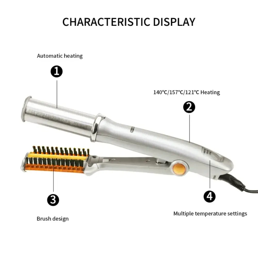 Professional 2 In 1 Rotating Iron Hair Brush