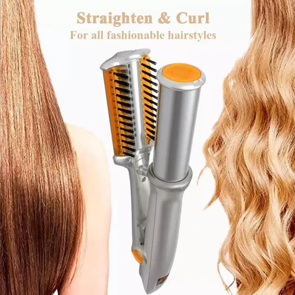 Professional 2 In 1 Rotating Iron Hair Brush