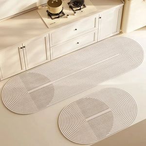 Non-Slip Super Absorbent Kitchen Mat With Stain-Hiding