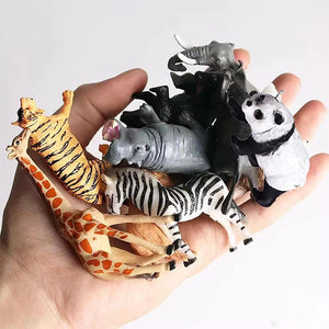 Realistic Safari Animal Figurines - Mini Farm & Woodland Models For Kids Party