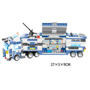 8-In-1 Robot Aircraft Car City Police Swat Building Block