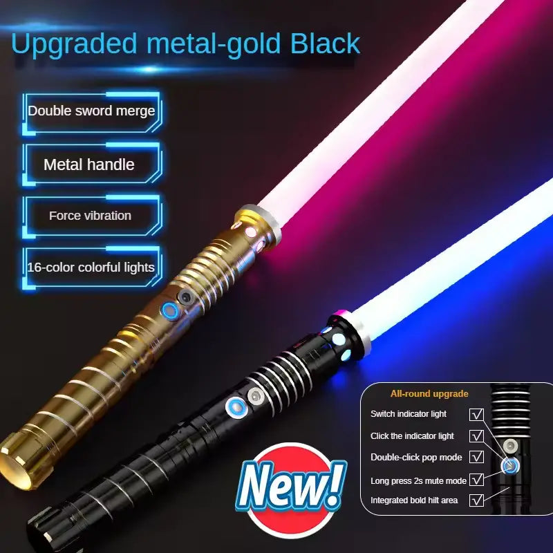 Upgraded Darth Maul Double-Bladed Rgb Lightsaber – 16 Colors