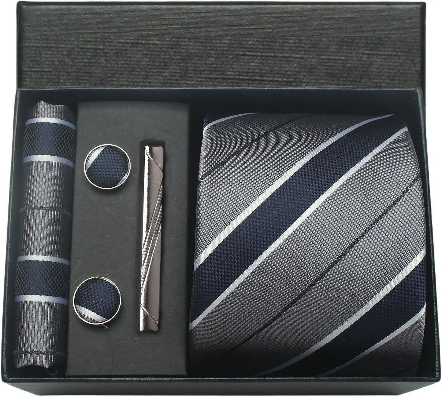 Valentines Gifts For Him Silk Necktie Set With Cufflinks
