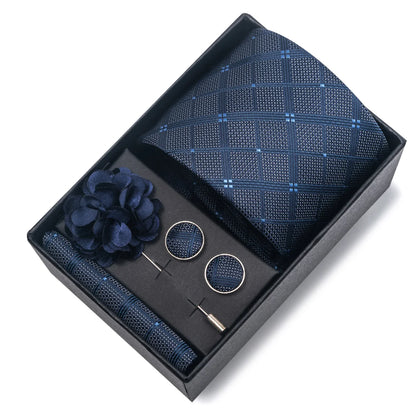 Valentines Gifts For Him Silk Necktie Set With Cufflinks
