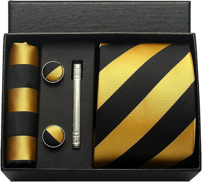 Valentines Gifts For Him Silk Necktie Set With Cufflinks
