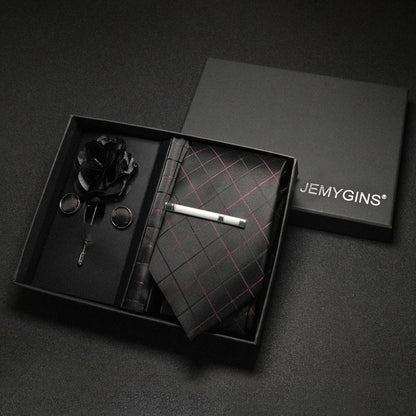 Valentines Gifts For Him Paisley Silk Tie Set With Cufflinks