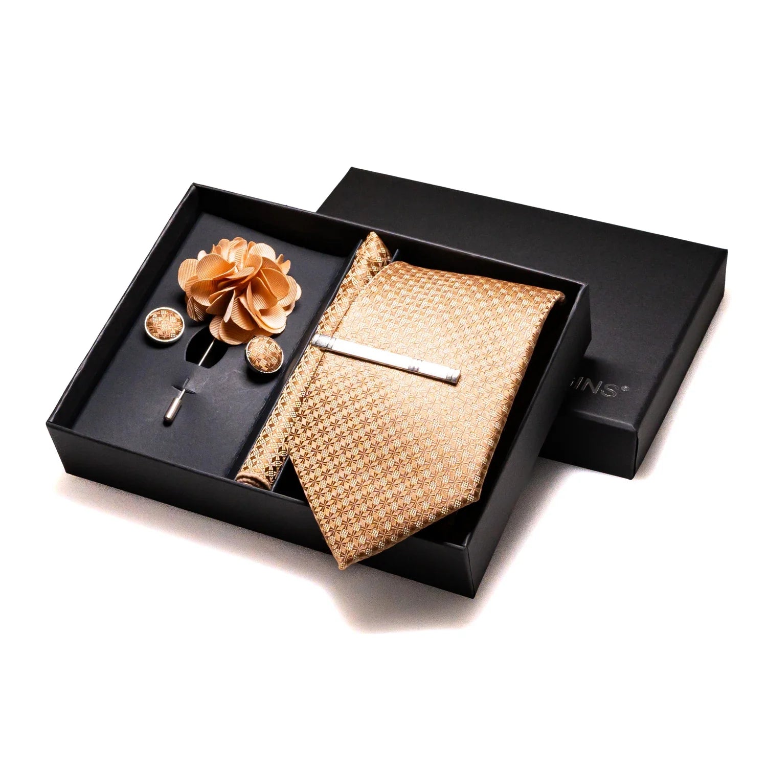 Valentines Gifts For Him Silk Tie Set With Cufflinks