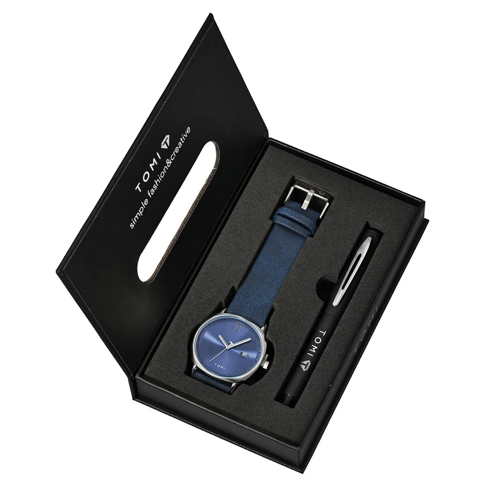Luxury Men Quartz Watch And Pen Valentines Gifts For Him