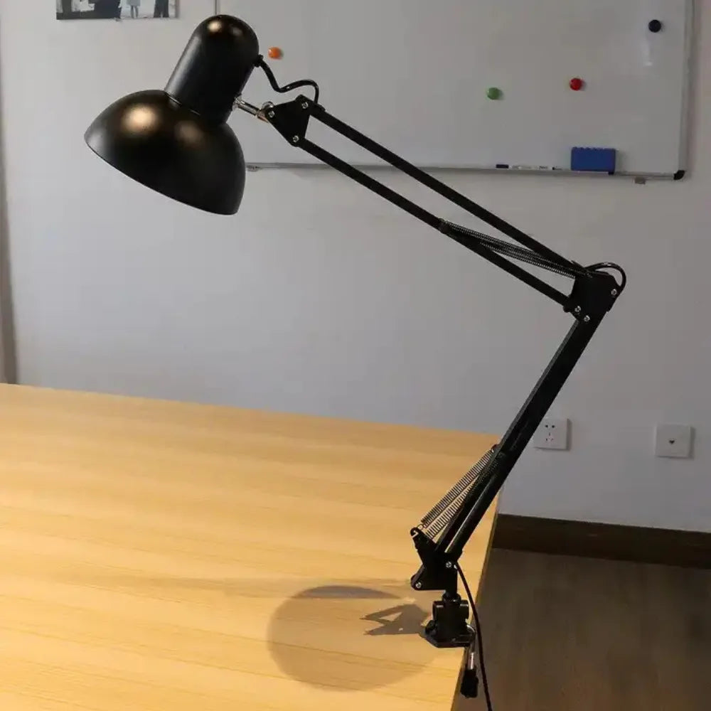 Adjustable Swing Arm Desk Lamp with Clamp Mount