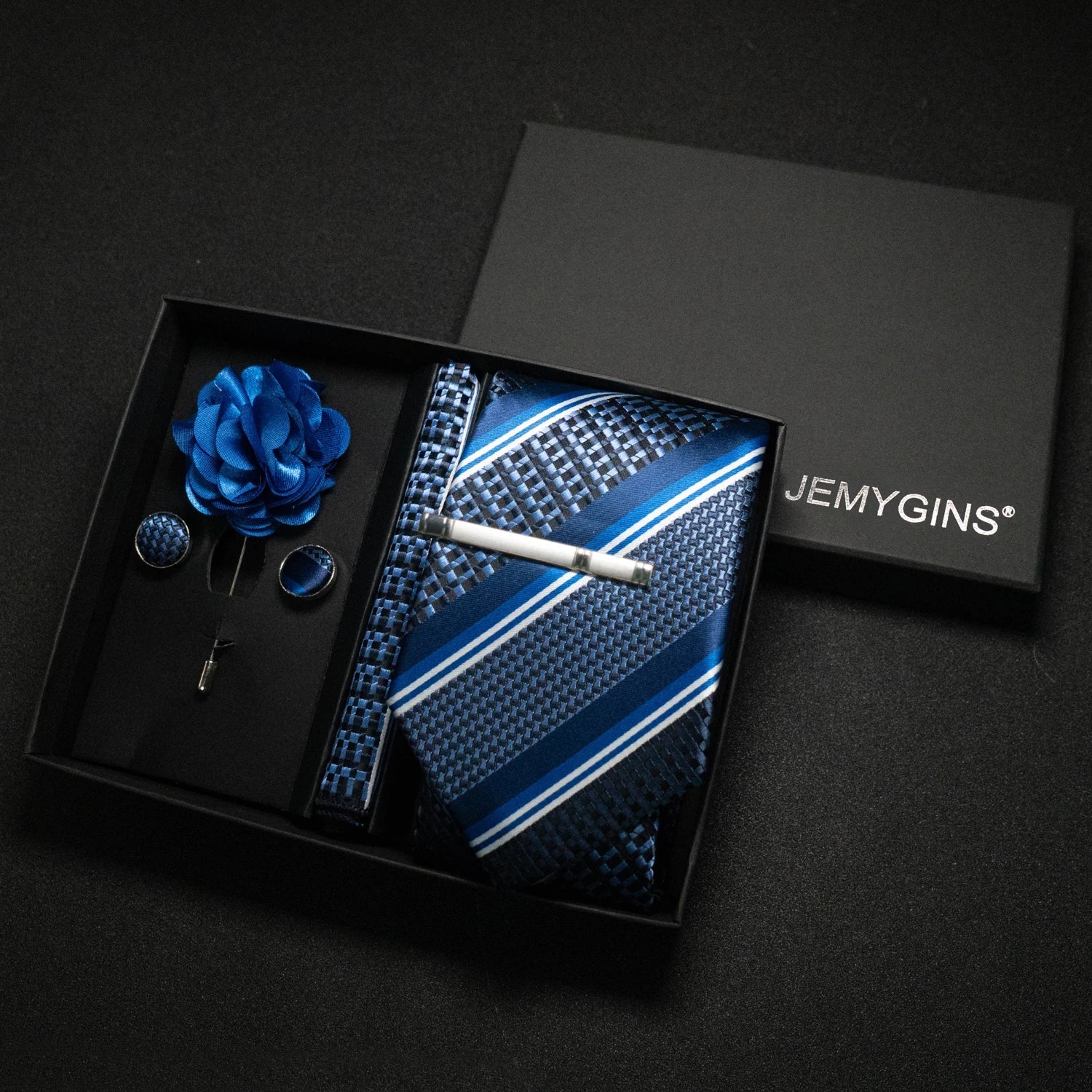 Valentines Gifts For Him Paisley Silk Tie Set With Cufflinks