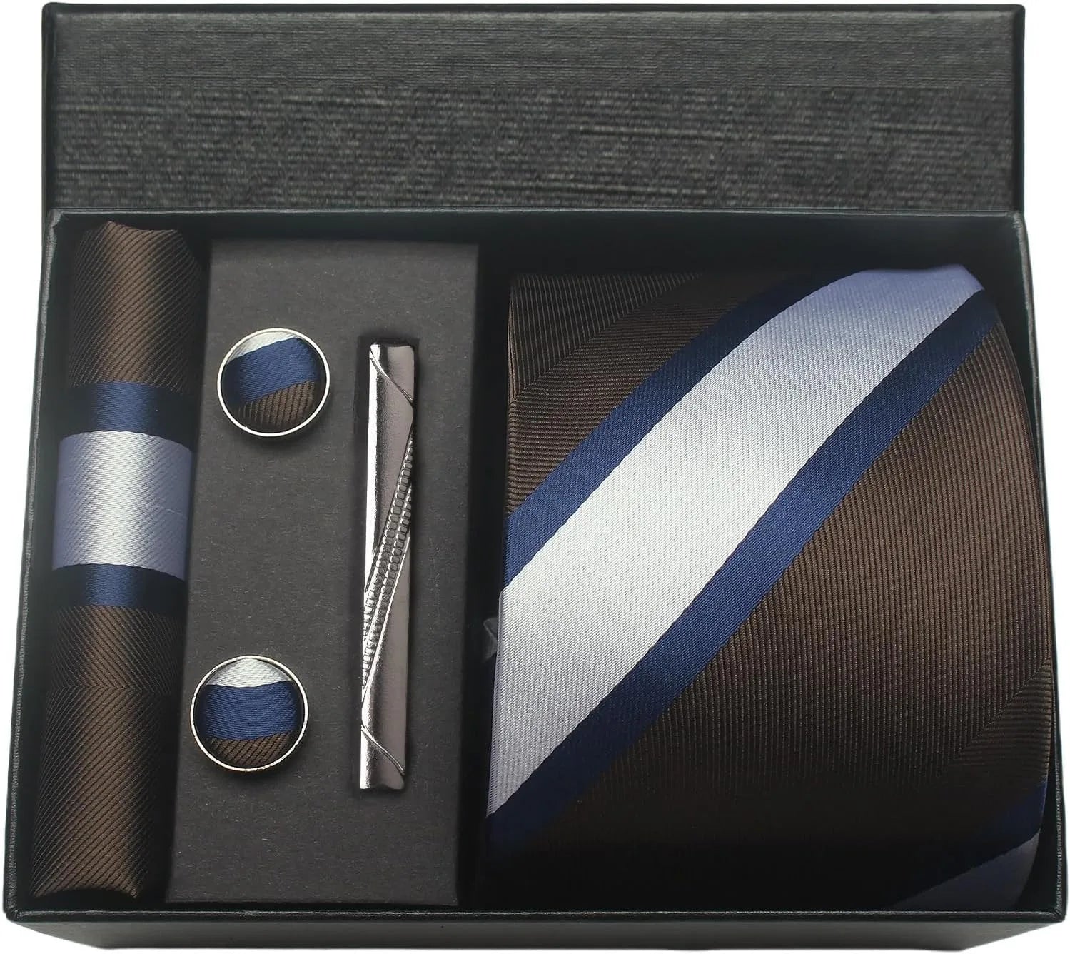 Valentines Gifts For Him Silk Necktie Set With Cufflinks