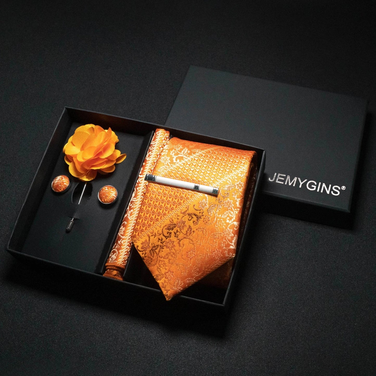 Valentines Gifts For Him Paisley Silk Tie Set With Cufflinks