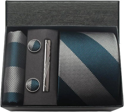 Valentines Gifts For Him Silk Necktie Set With Cufflinks
