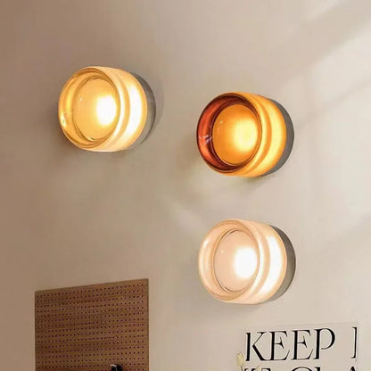 Led Nordic Wall Lamp – Smoke Grey & Amber Wall Lights For Bedroom, Study, And Living Room – Modern Acrylic & Aluminum Fixture, Dimmable 14891234984260-1