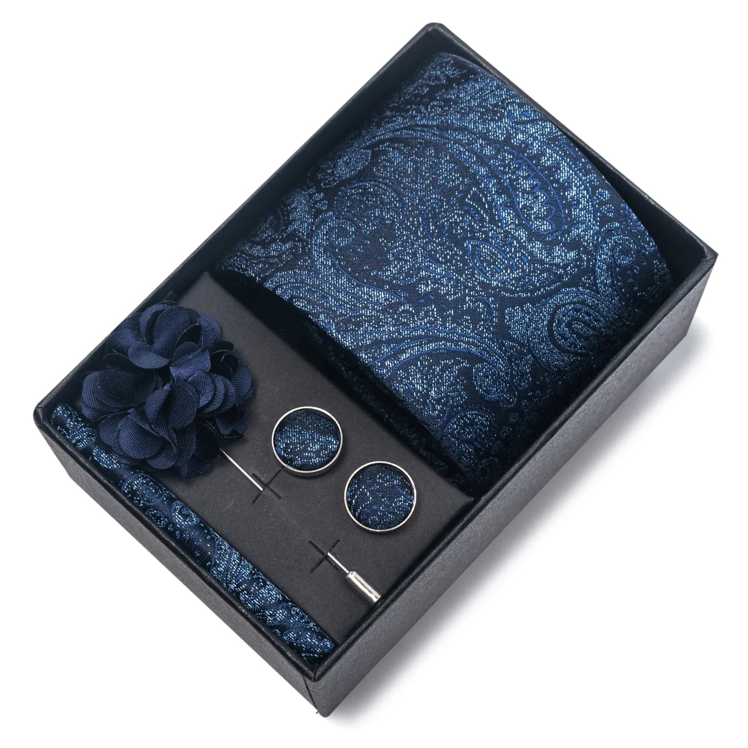 Valentines Gifts For Him Silk Necktie Set With Cufflinks