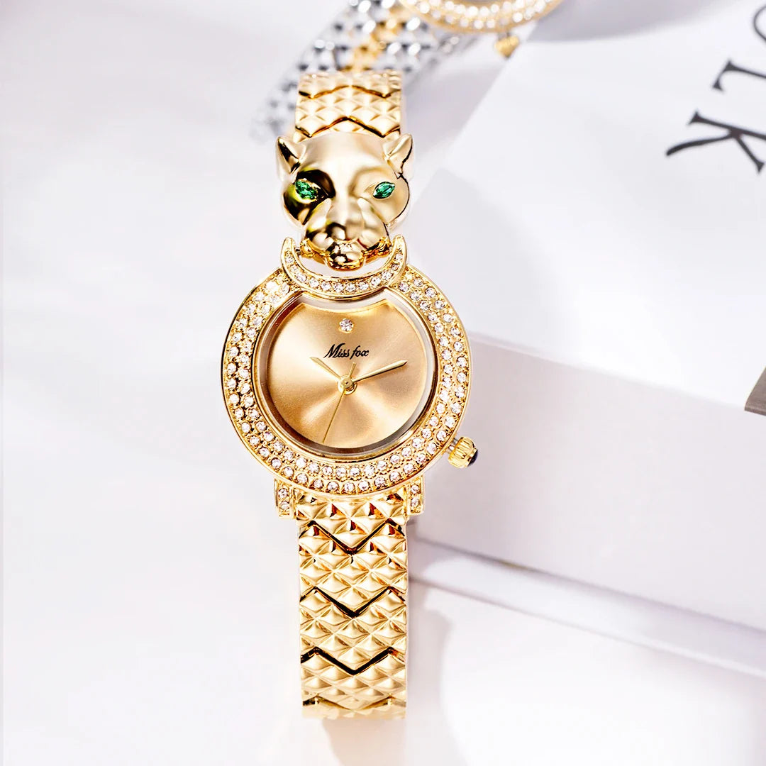 Lux Lioness Gold Quartz Watch 27Mm