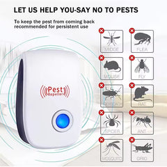 4PCS Reject Killer Electric Ultrasonic Pest Repeller