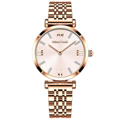 Refined Silver Analog Women'S Watch 32 Mm