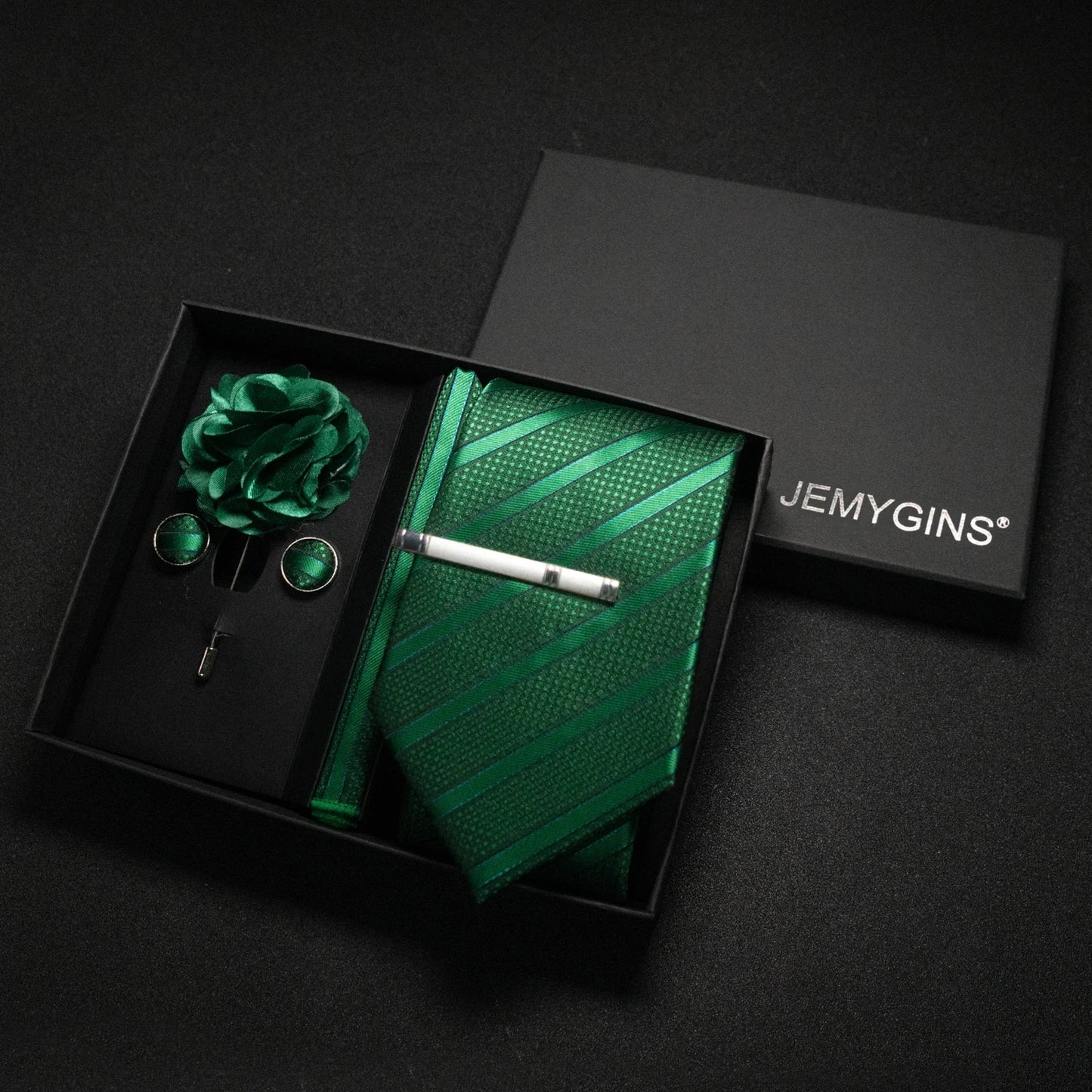 Valentines Gifts For Him Paisley Silk Tie Set With Cufflinks