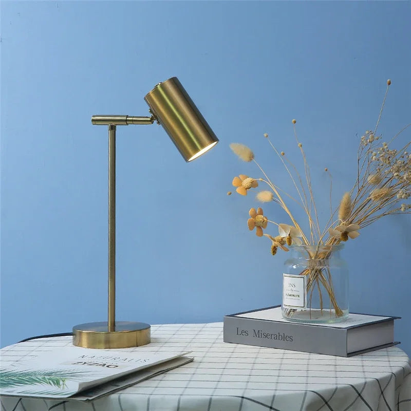 Modern Golden Table Lamp – Eye-Friendly Led Reading Light For Study, Bedroom, And Living Room Decor 14891208966468-1
