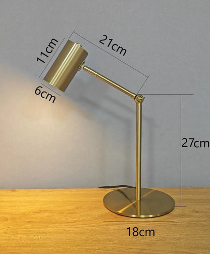 Modern Golden Table Lamp – Eye-Friendly Led Reading Light For Study, Bedroom, And Living Room Decor 14891208966468-1