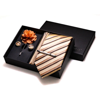 Valentines Gifts For Him Silk Tie Set With Cufflinks