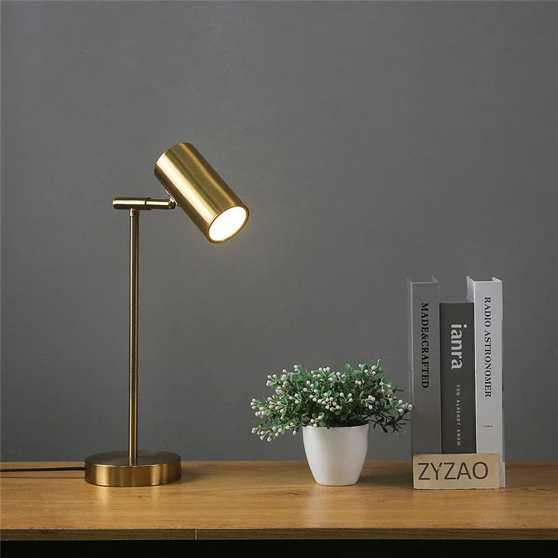 Modern Golden Table Lamp – Eye-Friendly Led Reading Light For Study, Bedroom, And Living Room Decor 14891208966468-1