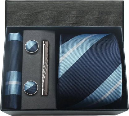 Valentines Gifts For Him Silk Necktie Set With Cufflinks