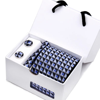 Mens Paisley Tie Gift Set With Box Valentines Gifts For Him