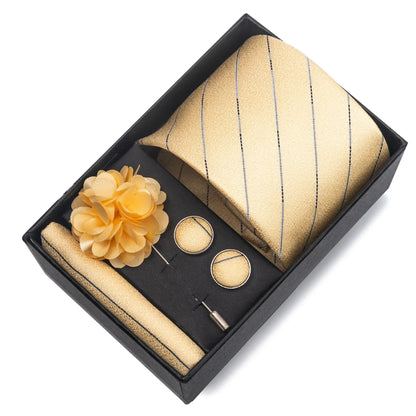 Valentines Gifts For Him Silk Necktie Set With Cufflinks