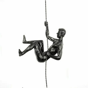 Resin Climbing Man Wall Sculpture Art Decor