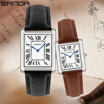 Valentines Gifts For Him Roman Numeral Quartz Leather Strap Watch