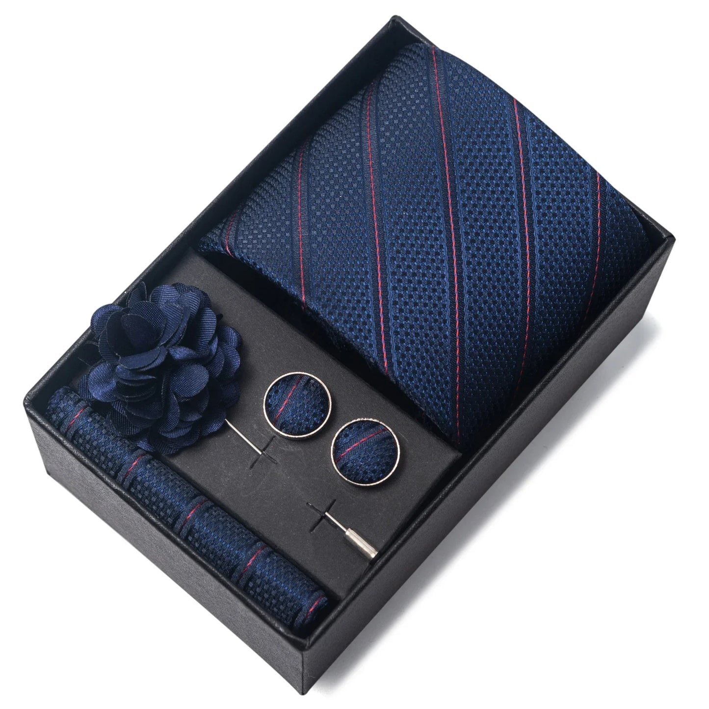 Valentines Gifts For Him Silk Necktie Set With Cufflinks