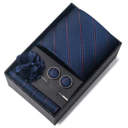 Valentines Gifts For Him Silk Necktie Set With Cufflinks